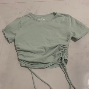 Light Green Baby Tee Cropped